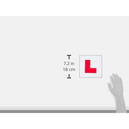 Simply TL1000 Pack of 2, Fully Magnetic Car L-Plates, Twin Pack for Learning Drivers, Easy to Attach & Remove, Strong Magnetic Backs for Vehicles , Red - Image 2