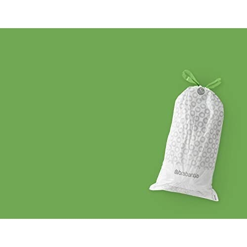Brabantia PerfectFit Bin Liners (Size G/23-30 Litre) Thick Plastic Trash Bags with Tie Tape Drawstring Handles (40 Bags) - Image 2