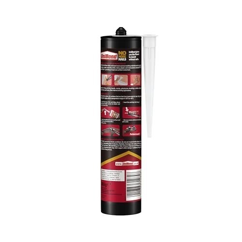 UniBond No More Nails Original, Heavy-Duty Mounting Adhesive, No Nails Strong Glue for Wood, Ceramic, Metal & More, White Instant Grab Adhesive, 1 x 365g Cartridge - Image 7