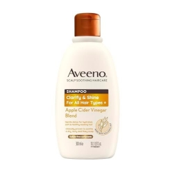 Aveeno Clarify and Shine Apple Cider Vinegar Scalp Soothing Shampoo for all Hair Types 300ml