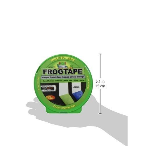Frog Tape Green Multi Surface Painters Masking Tape, Indoor Painting and Decorating For Sharp Lines and No Paint Bleed 36mm X 41.1m - Image 2
