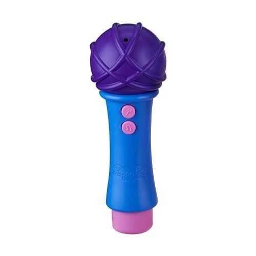 Peppa Pig 08117, Sing With Me Peppa, Interactive Feature Plush, Musical Soft Microphone, Toys, Gift for Preschoolers, Multicolour - Image 5