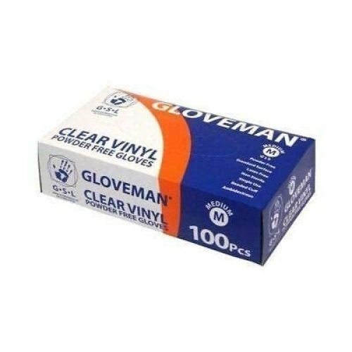 Generic Gloveman Clear Vinyl Gloves (Box of 100) (Medium) - Image 4
