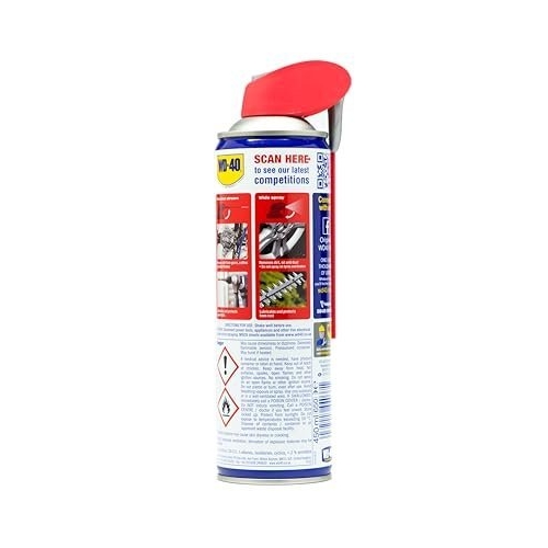 WD-40 Multi-Use Smart Straw 450ml Spray Aerosol Can Clean Rust Lubricant, blue - Image 8