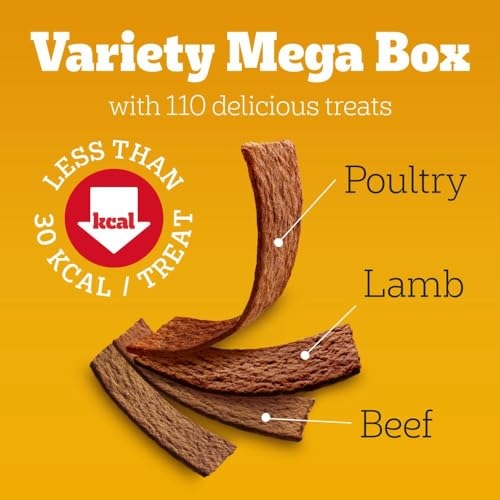 Pedigree Schmackos Mega Pack 110 Strips Snacks, Dog Treat Multipack with Beef, Lamb and Poultry Flavours, 790 g (Pack of 1) - Image 6