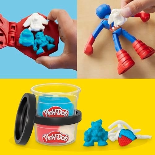 Play-Doh Marvel Captain America Stamping Shield Action Figure Playset - Image 5