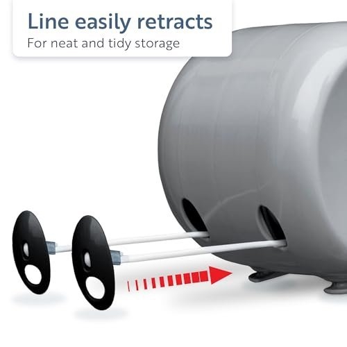 Minky Retractable Duo Reel Washing Line, Grey, 2x15m - Image 6