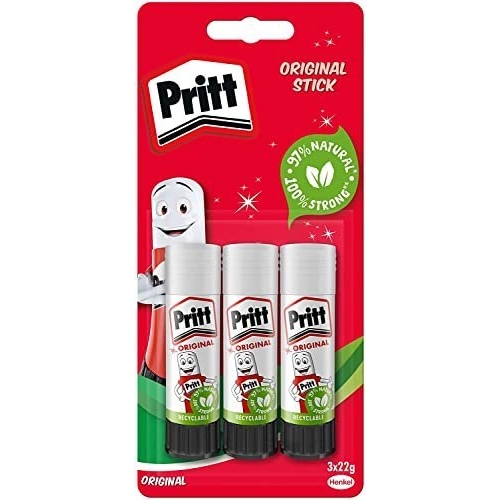Pritt Glue Stick, Safe & Child-Friendly Craft Glue for Arts & Crafts Activities, Strong-Hold adhesive for School & Office Supplies, 22 g (Pack of 3) - Image 8