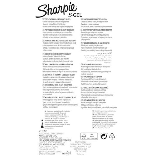 Sharpie S-Gel | Gel Pens | Medium Point (0.7mm) | Black Ink | 3 Count - Image 2