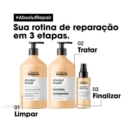 L'Oreal Professionnel Serie Expert Absolut Repair Gold Conditioner 750ml - Image 5
