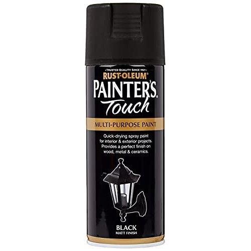 Rust-Oleum AE0040025E8 400ml Painter's Touch Spray Paint - Matt Black