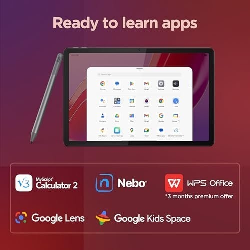 Lenovo Tab M11 Android Tablet | 11 Inch Full HD 1200p | 128 GB | Lenovo Tab Pen | WiFi | 4 GB RAM | Luna Grey | Designed for Portable Entertainment - Image 5