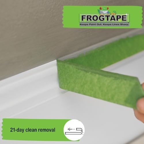 Frog Tape Green Multi Surface Painters Masking Tape, Indoor Painting and Decorating For Sharp Lines and No Paint Bleed 36mm X 41.1m - Image 8