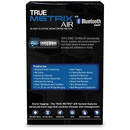TRUE METRIX AIR Blood Glucose Monitoring Meter, Black - Image 7