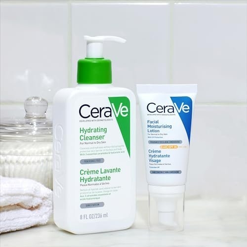 CeraVe AM Facial Moisturising Lotion SPF50 with Ceramides & Vitamin E for Normal to Dry Skin 52ml - Image 5