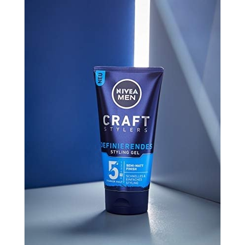 Nivea Men Craft Stylers Defining Styling Gel, Hair Gel with Semi-Matt Finish, Quick and Easy Hair Styling with Strong Hold, Pack of 1 (1 x 150 ml) - Image 4
