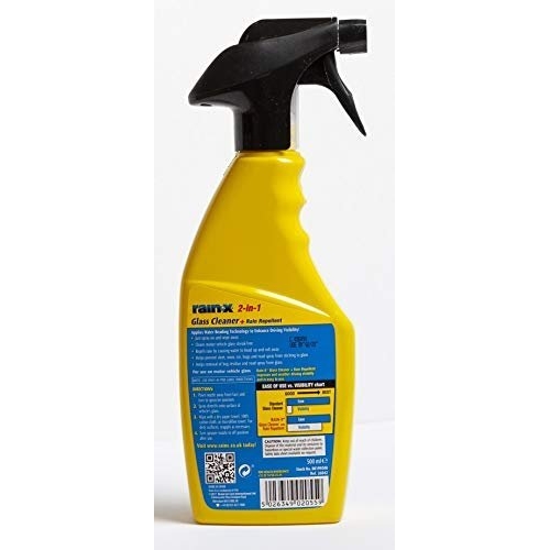 Rain-X 88199500 2in1 Glass Cleaner + Rain Repellent, 500ml, red - Image 3
