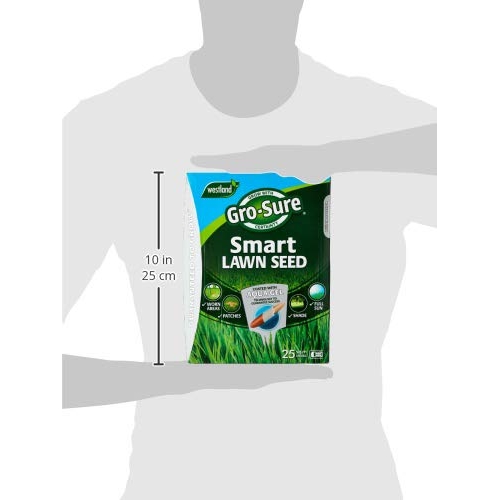 Gro-Sure Aqua Gel Coated Smart Grass Lawn Seed, 25 m2, 1 kg - Image 2