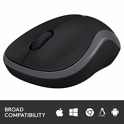 Logitech M185 Wireless Mouse, 2.4GHz with USB Mini Receiver, 12-Month Battery Life, 1000 DPI Optical Tracking, Ambidextrous, Compatible with PC, Mac, Laptop - Grey - Image 8