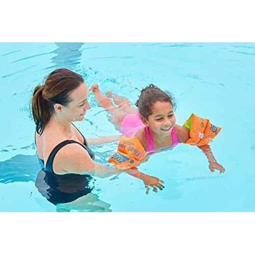 Zoggs Children's Safe Float Arm Bands, Orange, 3-6 Years up to 25 kg - Image 4
