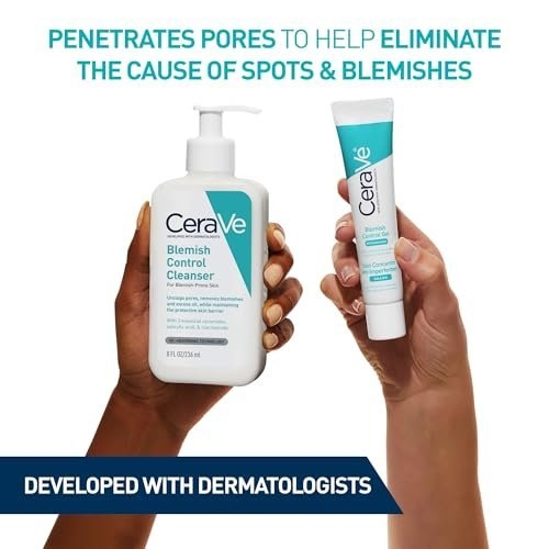 CeraVe Blemish Control Face Cleanser with 2% Salicylic Acid & Niacinamide for Blemish-Prone Skin 236ml , Unscented - Image 6