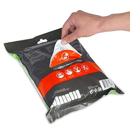 Brabantia PerfectFit Bin Liners (Size G/23-30 Litre) Thick Plastic Trash Bags with Tie Tape Drawstring Handles (40 Bags) - Image 5