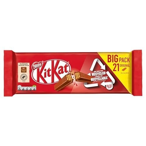 KitKat Milk 2 Finger Chocolate Biscuit Bars Multipack, 21 x 20.7 g - Image 7