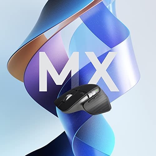 Logitech MX Master 3S - Wireless Performance Mouse with Ultra-Fast Scrolling, Ergonomic, 8K DPI, Glass Tracking, Silent Clicks, USB-C, Bluetooth, Windows, Linux, Chrome - Dark Gray - Image 5