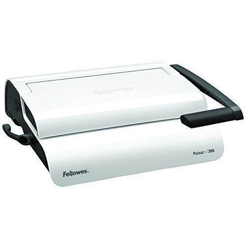 Fellowes Binding Machine - Pulsar+ 21-Hole, 300 Sheet Manual Paper Punch Comb Binder Machine with Starter Kit 10 Comb Bindings - Ideal for Small Office Use - White/Grey - Image 5