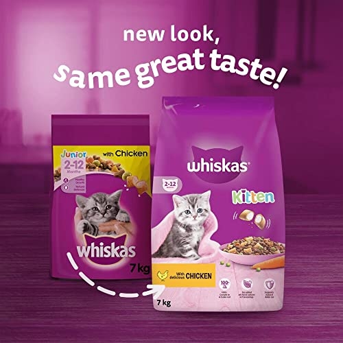 Whiskas Junior Chicken 7 kg Bag, Kitten Cat Dry Food - Pack May Vary - Image 9