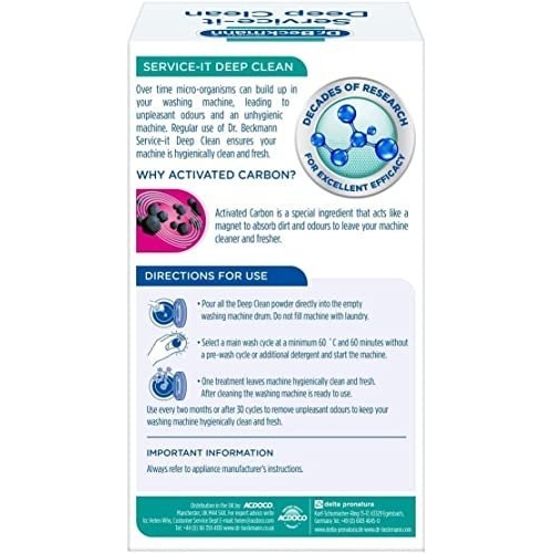 Dr. Beckmann Service-it Deep Clean Washing Machine Cleaner | Removes 99,99 % of bacteria and fungi and viruses | eliminates bad odours | 250 g - Image 5