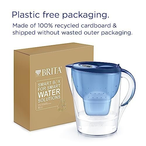 BRITA Marella XL Water Filter Jug Blue (3.5L) incl. 1x MAXTRA PRO All-in-1 cartridge - large-volume jug with digital LTI and Flip-Lid - now in sustainable Smart Box packaging - Image 9
