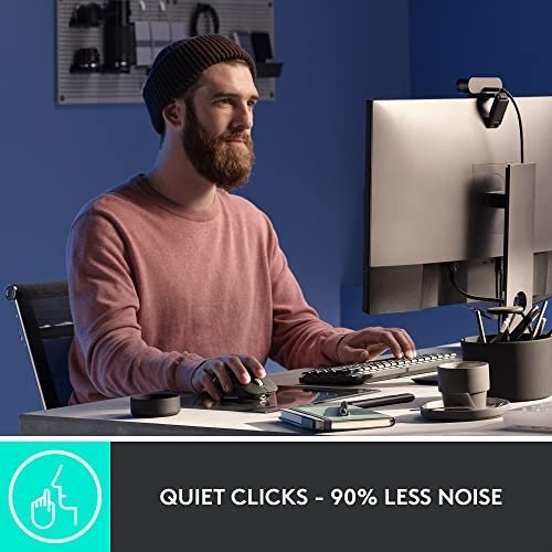 Logitech MX Master 3S - Wireless Performance Mouse with Ultra-Fast Scrolling, Ergonomic, 8K DPI, Glass Tracking, Silent Clicks, USB-C, Bluetooth, Windows, Linux, Chrome - Dark Gray - Image 10