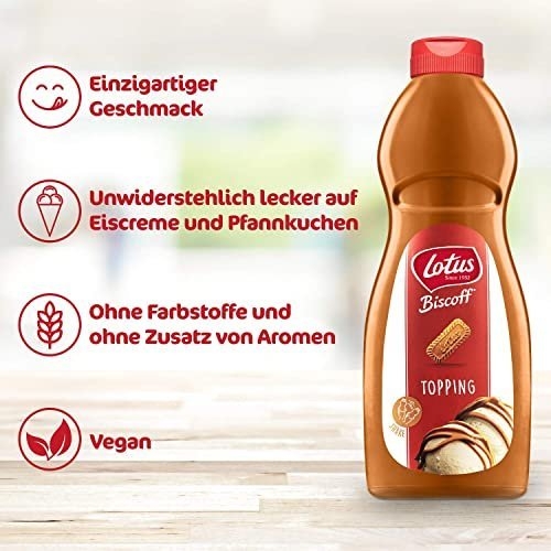 Biscoff - Sweet Spread Topping - Caramelised biscuit flavor - Vegan - No colours or added flavours - 1L, Packaging May Vary - Image 3