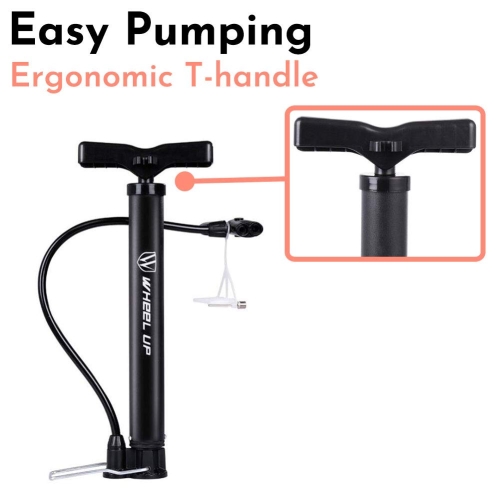 LETTON Portable Bike Floor Pump Automatically Reversible Presta & Schrader Valves Mini Bicycle Air Pump 120PSI with Multifunction Ball Needle - Image 9
