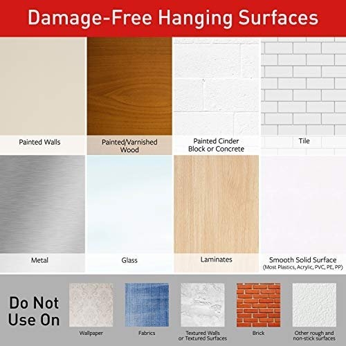 Command Medium Designer Hook, Pack of 2 Hooks and 4 Adhesive Strips, White - Damage Free Hanging - Holds up to 1.3kg - Image 3