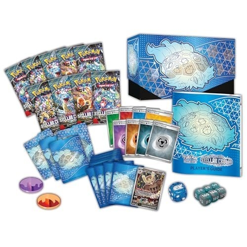 Pokémon TCG: Scarlet & Violet—Stellar Crown Elite Trainer Box (1 Full-Art Promo Card, 9 Boosters & Premium Accessories) - Image 9