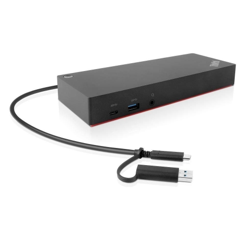 Lenovo 40AF0135UK ThinkPad Hybrid USB-C with USB-A Dock - Docking station - USB-C - GigE - 135 Watt - GB - for ThinkPad L480 L580 T480s X1 Yoga X280 - (Laptops > Laptop Docking Stations) - Image 6