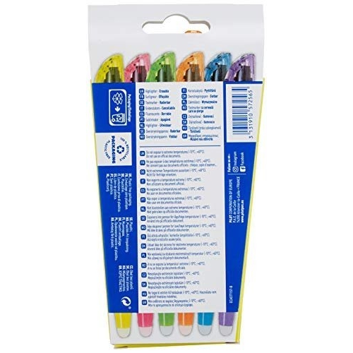 Pilot Frixion Light Erasable Highlighter Pens, Yellow, Set of 6 - Image 6