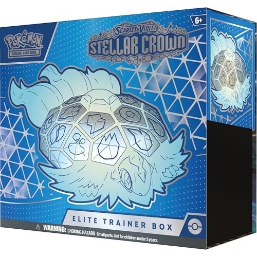 Pokémon TCG: Scarlet & Violet—Stellar Crown Elite Trainer Box (1 Full-Art Promo Card, 9 Boosters & Premium Accessories) - Image 7