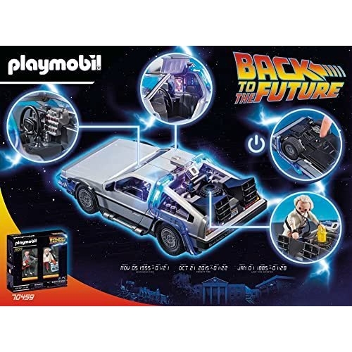 Playmobil 70317 Back to the Future DeLorean, for Back to the Future fans, Collector's Item for Car Enthusiasts, Fun Imaginative Role-Play, Playset Suitable for Children Ages 6+ - Image 9