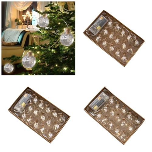 Morain Christmas Light String Decors Beautiful LED Light Series Warm Christmas Tree Hangings for Holiday - Image 9
