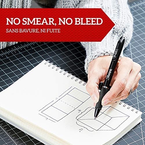 Sharpie S-Gel | Gel Pens | Medium Point (0.7mm) | Black Ink | 3 Count - Image 11