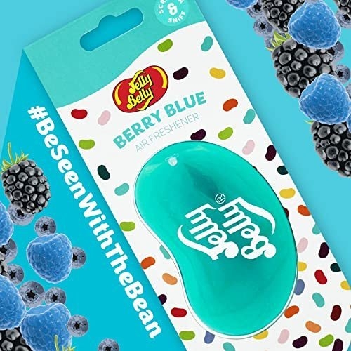 Jelly Belly Car Air Freshener - Blueberry 3D Hanging Freshener. Car Scent Lasts Up To 30 Days, Air Freshener Car, Home or Office. Genuine Jelly Belly Car Air Fresheners for Women, Men and Kids - Image 2