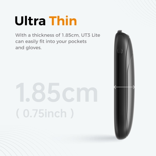 OCOOPA UT3 Lite Magnetic Hand Warmers Rechargeable 2 pack, Electric Handwarmers Ultra Thin Light Portable for Pocket Gloves,3 Levels Heat, Up to 8 hrs, UL Certified,Idea Tech Gifts for Men, Women - Image 7