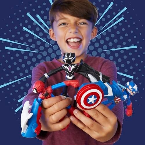 Play-Doh Marvel Captain America Stamping Shield Action Figure Playset - Image 3