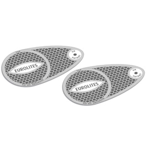 Headlamp Beam Eurolites Head Light Deflectors Convertors Adaptor Driving European Travel Anti Scorch Silver Reflective - Image 3