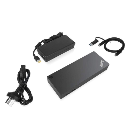 Lenovo 40AF0135UK ThinkPad Hybrid USB-C with USB-A Dock - Docking station - USB-C - GigE - 135 Watt - GB - for ThinkPad L480 L580 T480s X1 Yoga X280 - (Laptops > Laptop Docking Stations) - Image 5