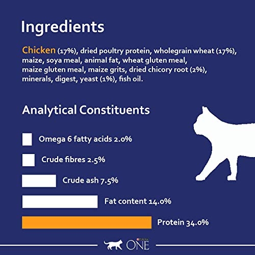 Purina ONE Adult Dry Cat Food Rich in Chicken 6kg, Packaging may vary - Image 2