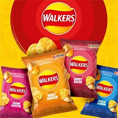 Walkers Meaty Variety Multipack Crisps Box 20x25 g (Packaging may vary) - Image 5